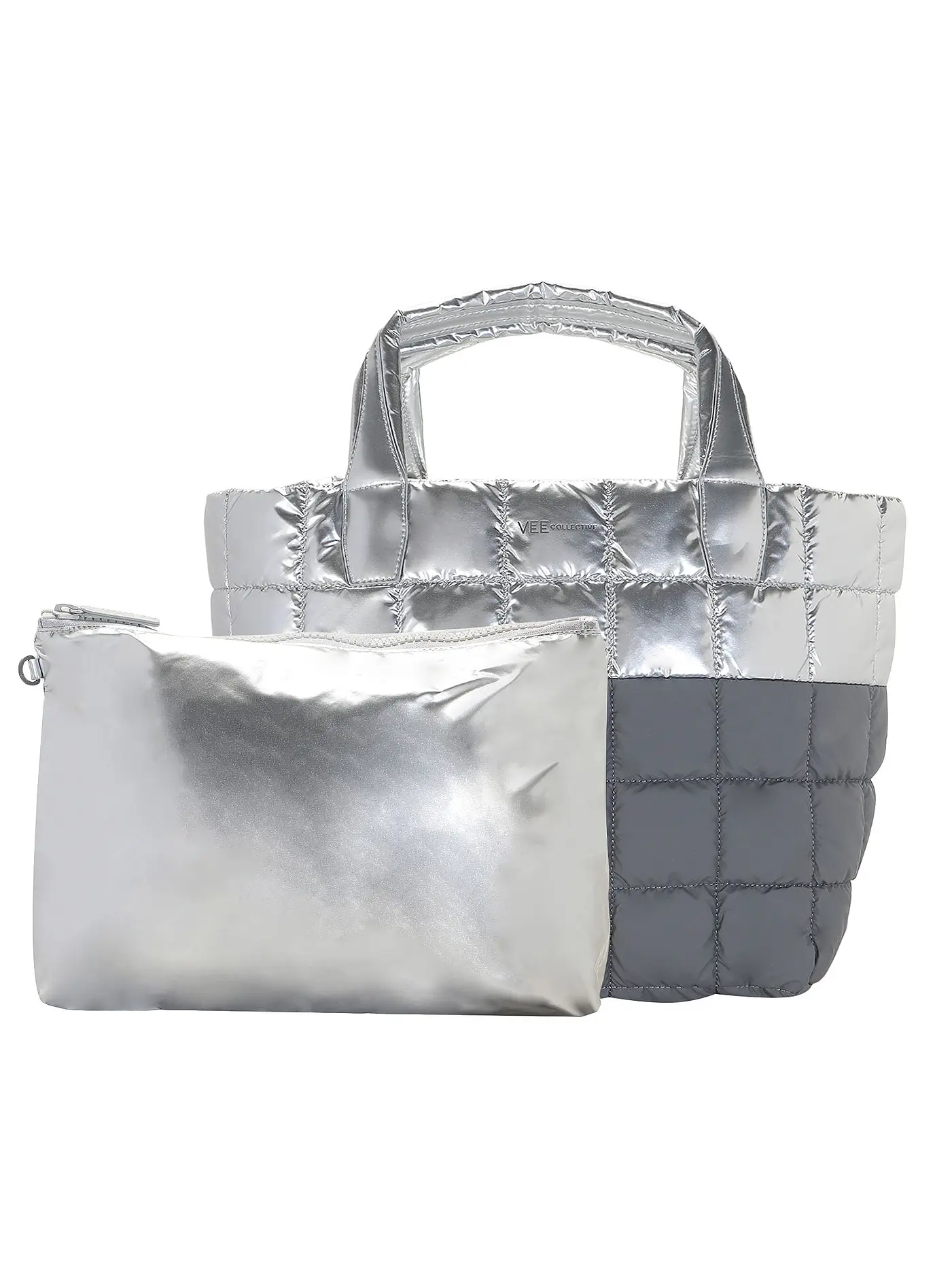 VEE COLLECTIVE | Tasche - Shopper PORTER TOTE Medium | silber